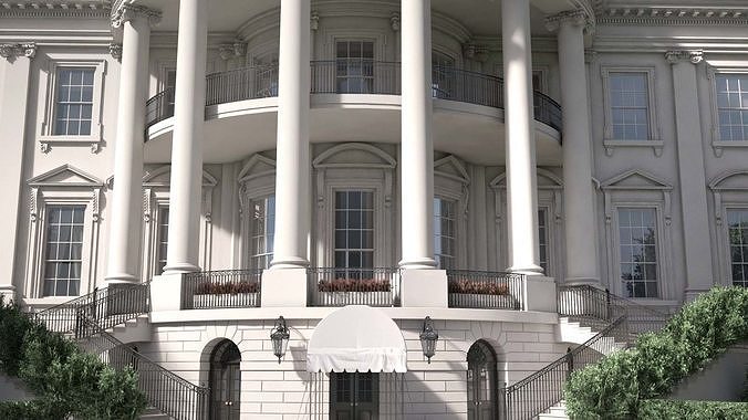 The White House Complex 3D model 6