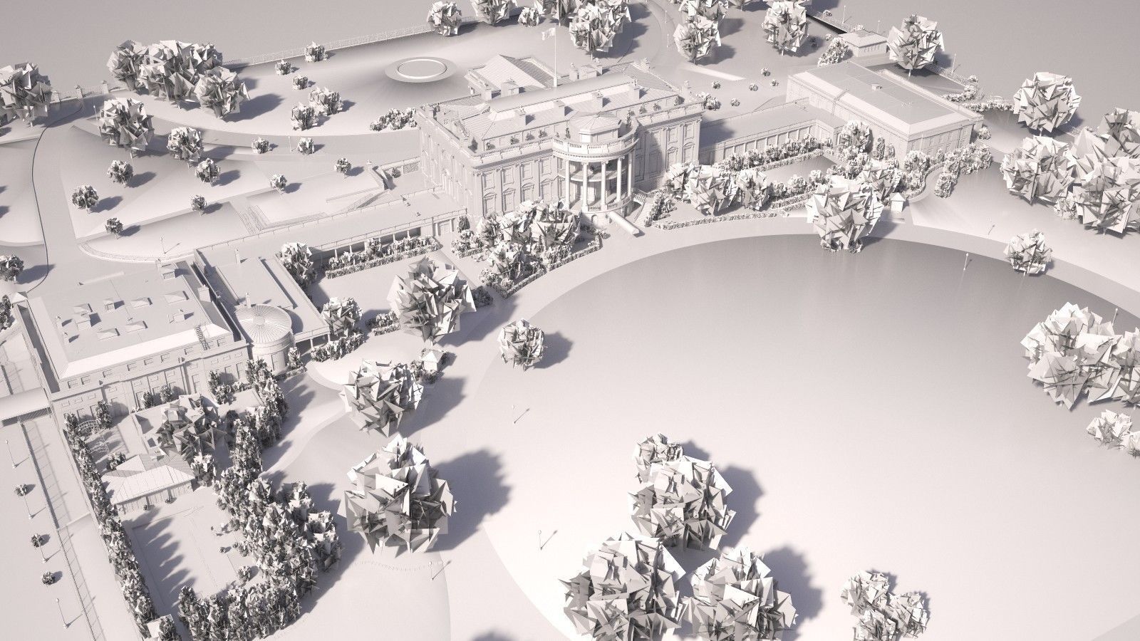 The White House Complex 3D model_36