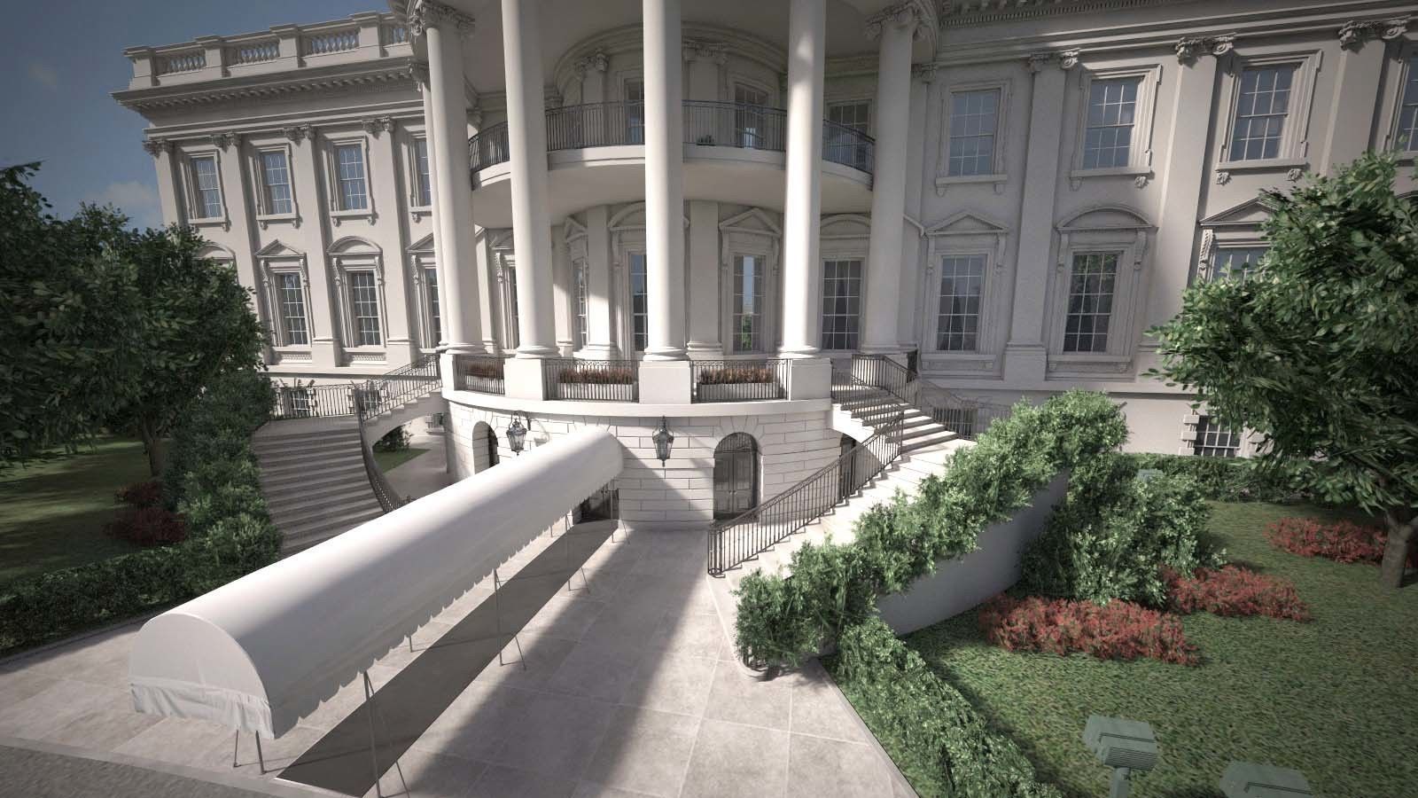 The White House Complex 3D model_16