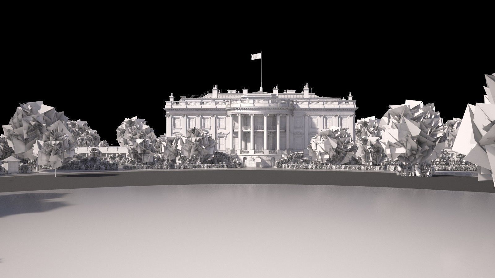The White House Complex 3D model_35
