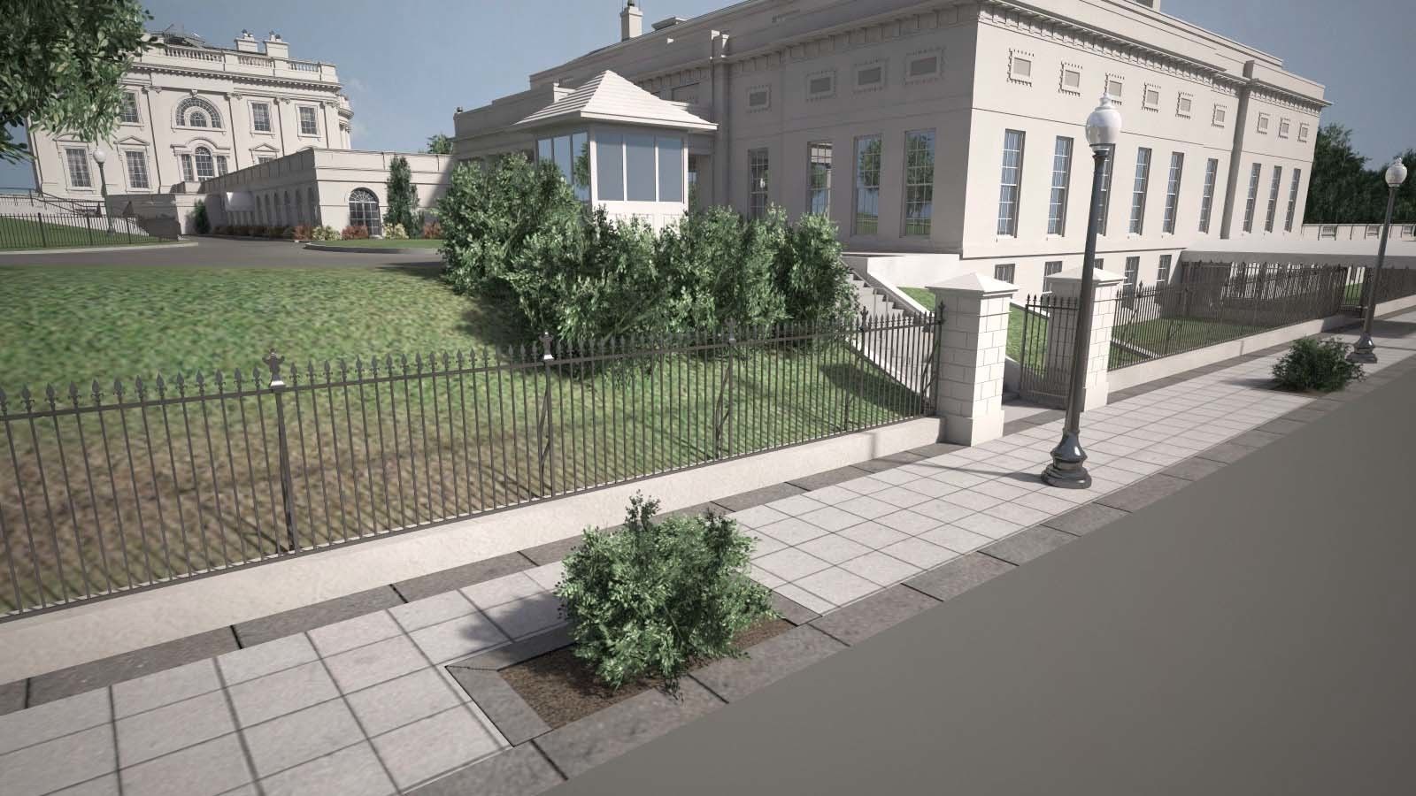 The White House Complex 3D model_18