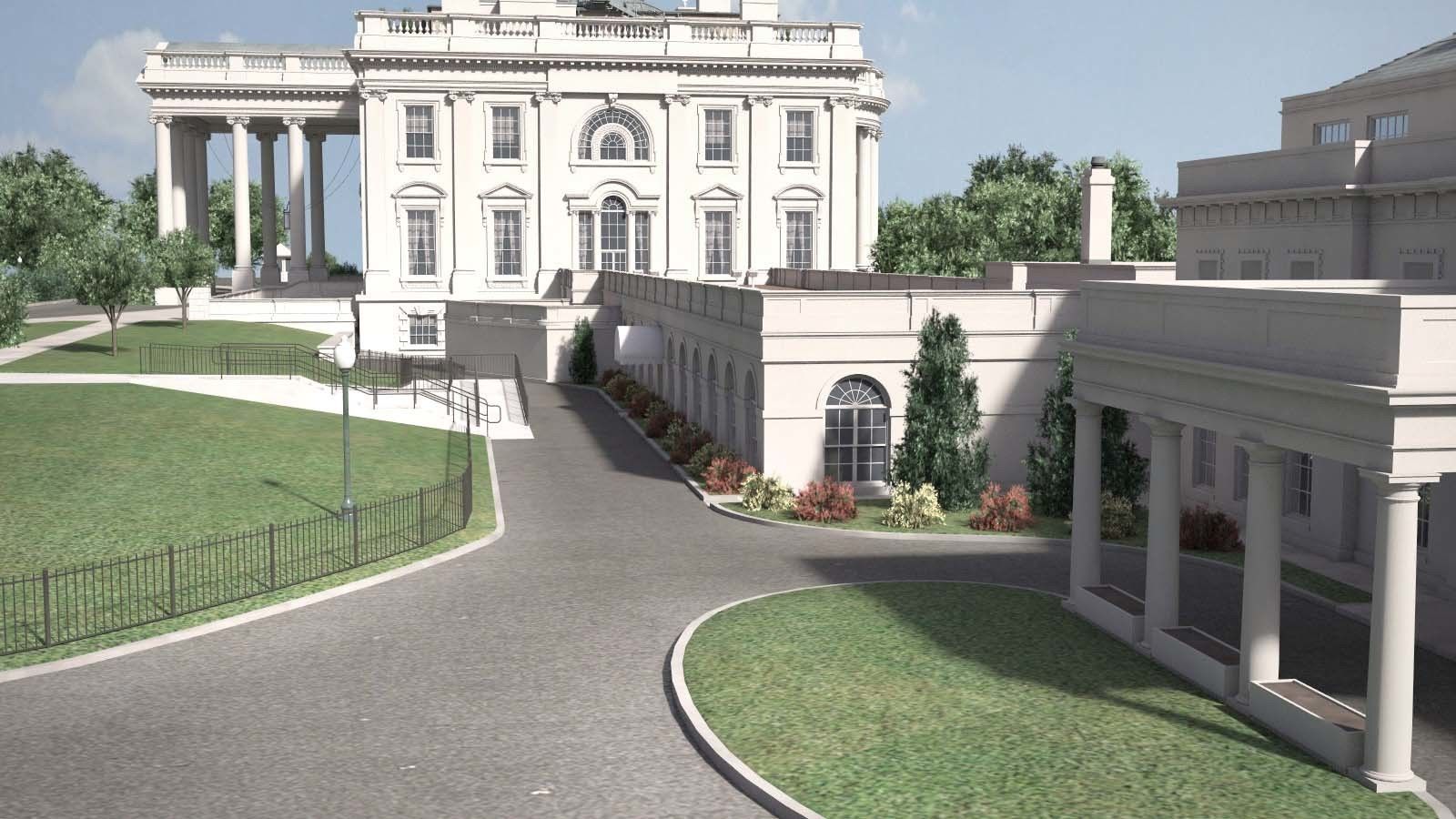 The White House Complex 3D model_29
