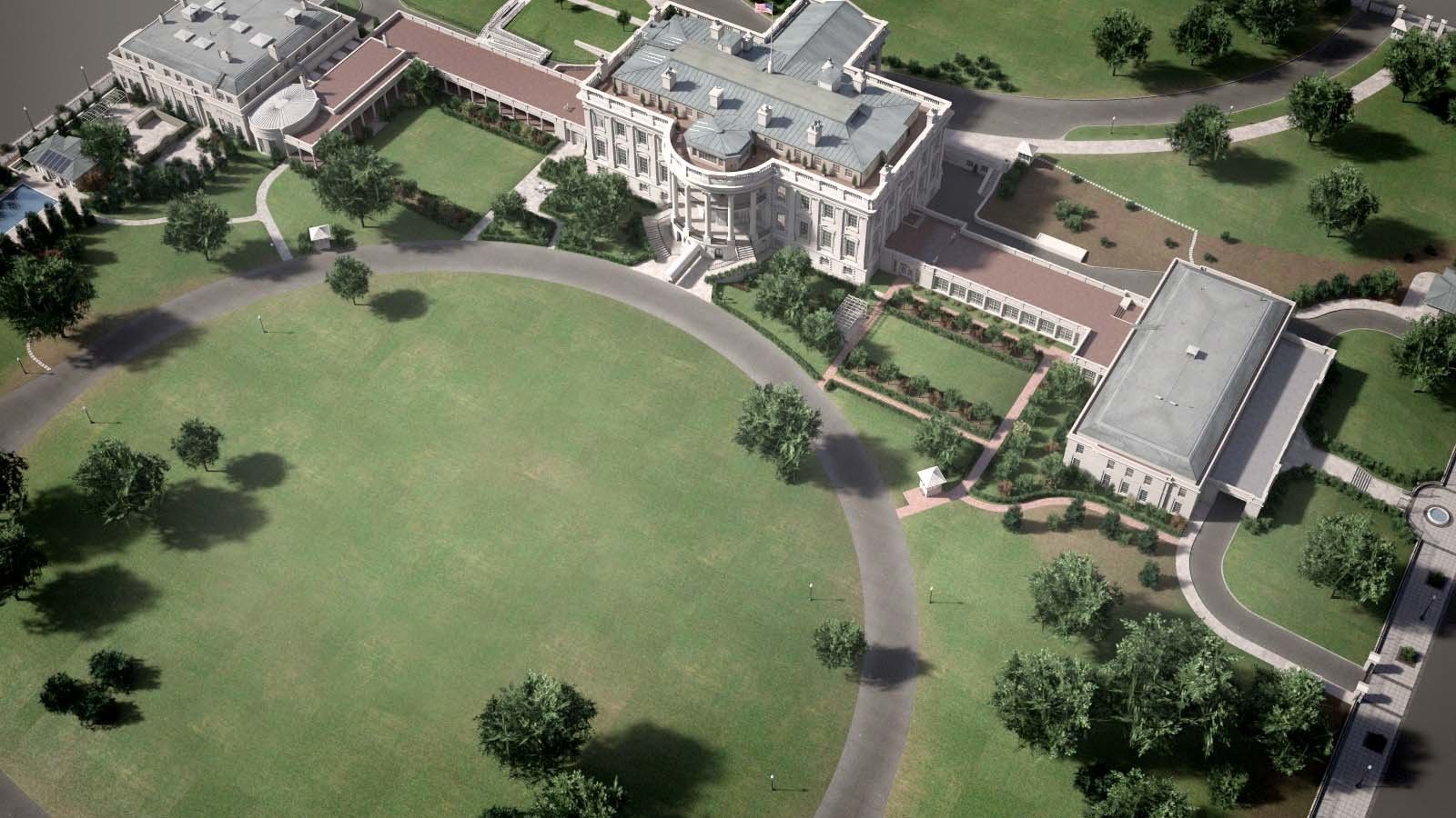The White House Complex 3D model_24