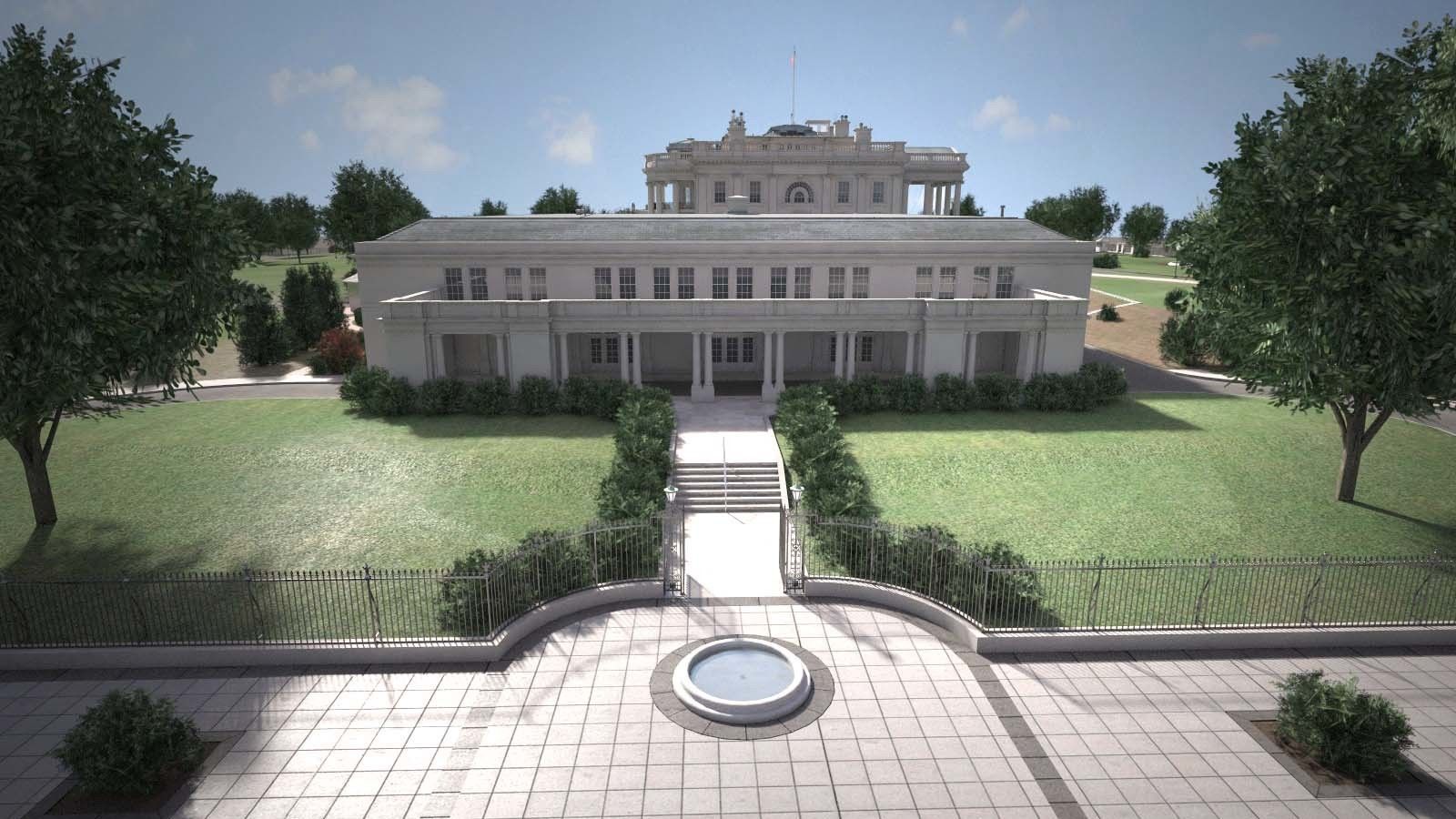 The White House Complex 3D model_20