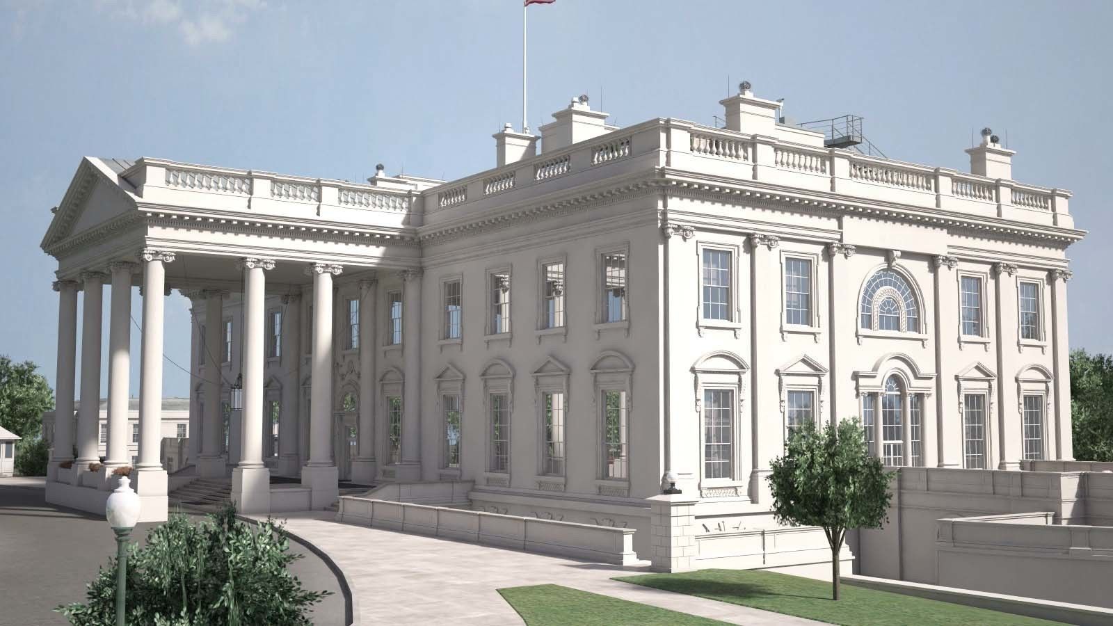 The White House Complex 3D model_8
