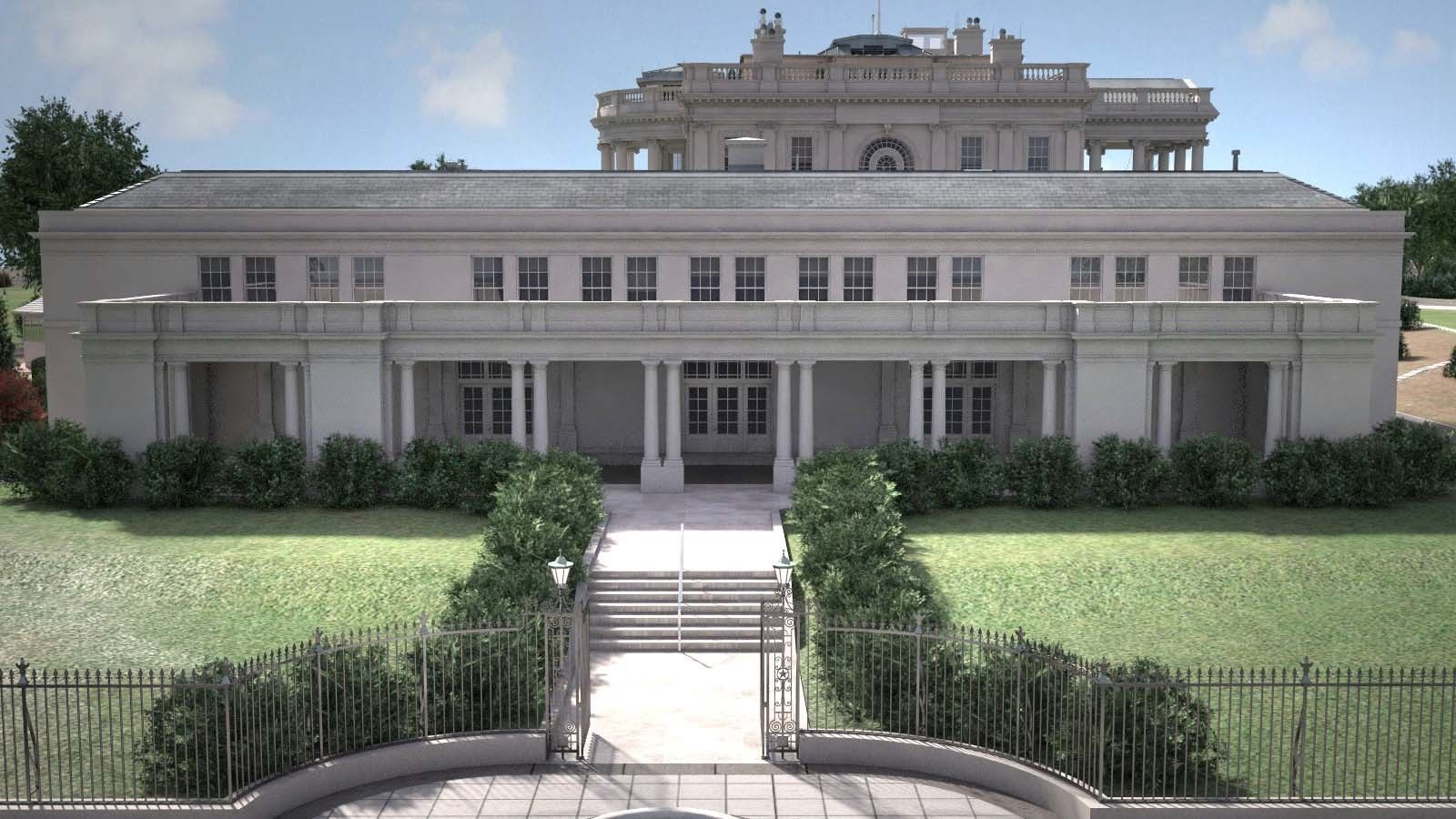 The White House Complex 3D model_32