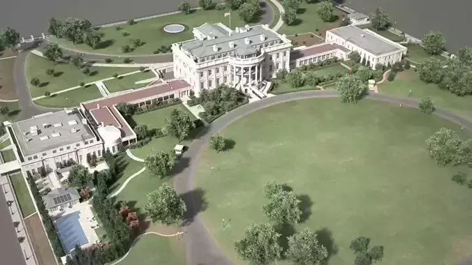 The White House Complex 3D model
