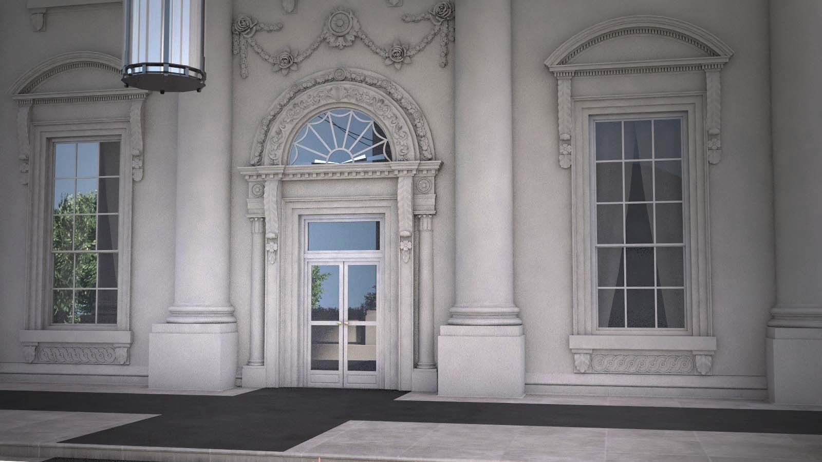 The White House Complex 3D model_11