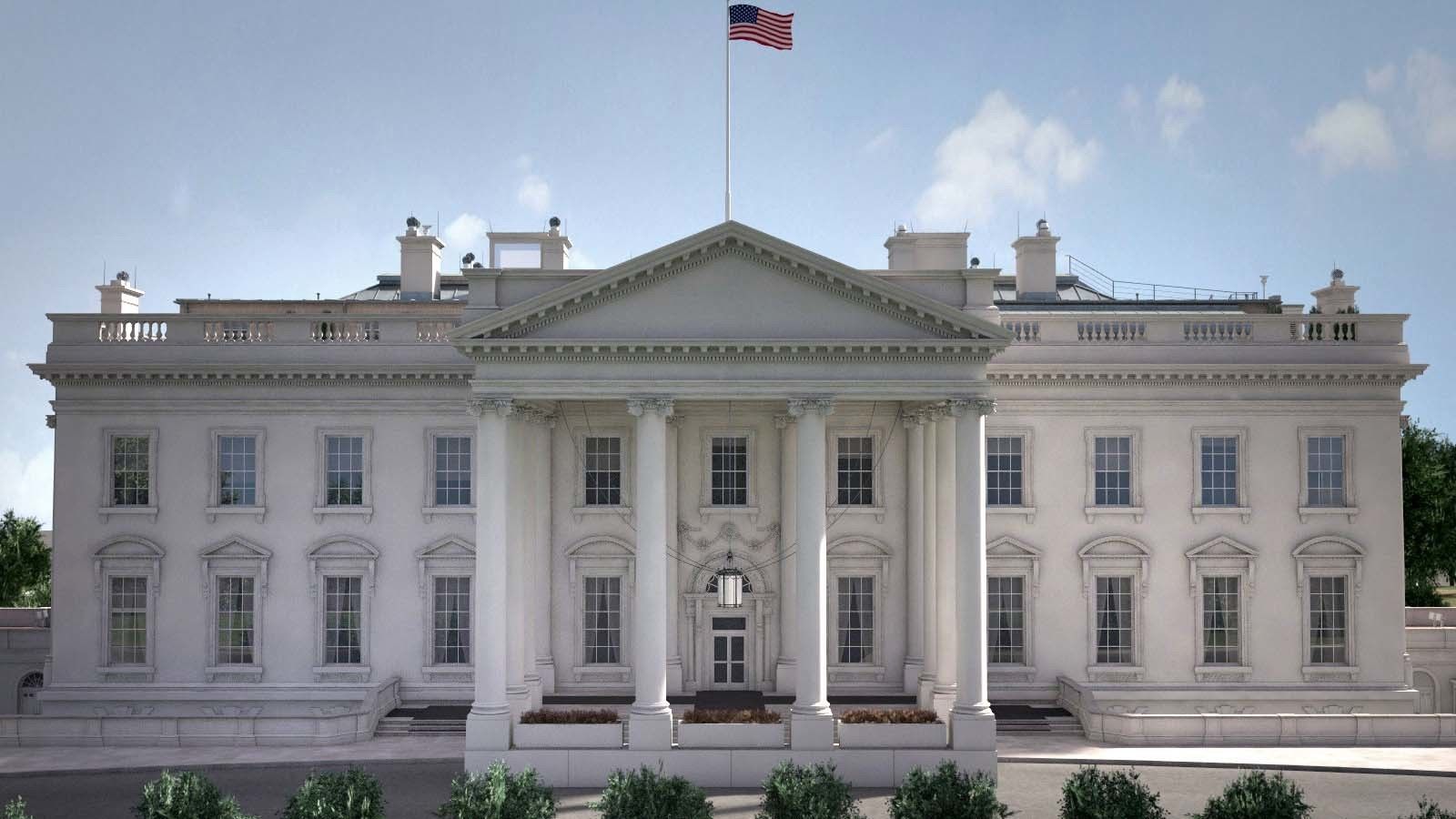 The White House Complex 3D model_9