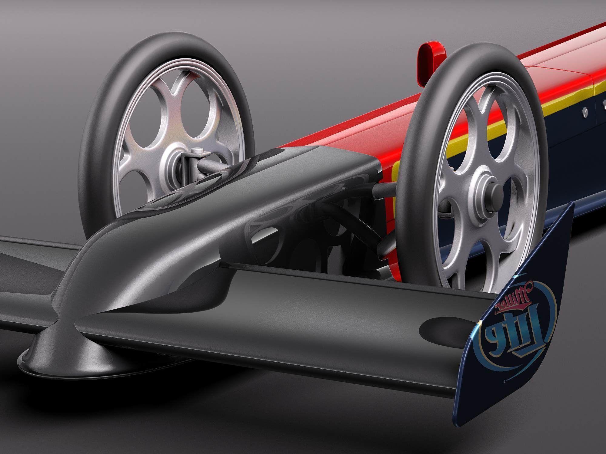 Top Fuel Dragster 3D model_2