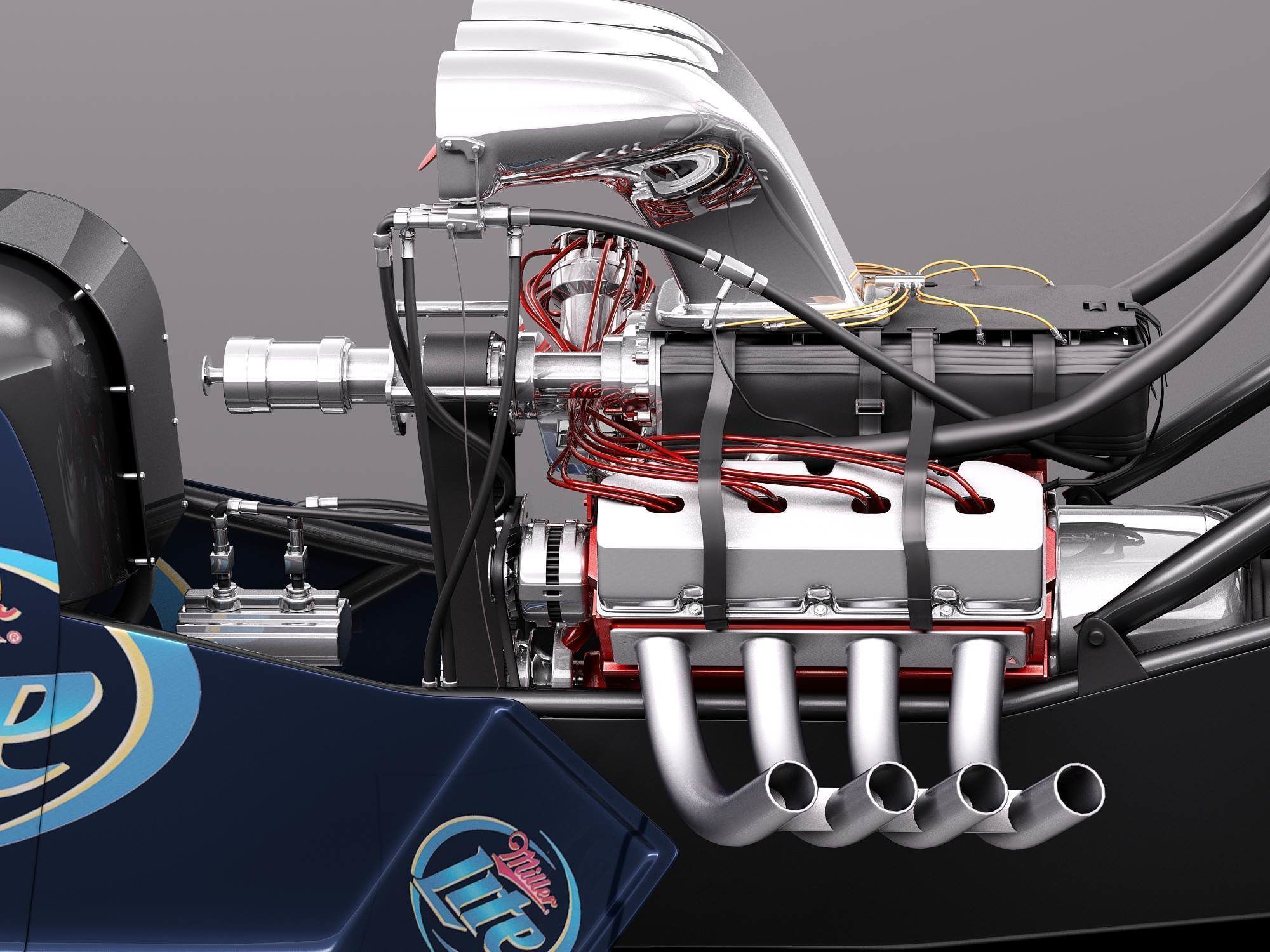 Top Fuel Dragster 3D model_5