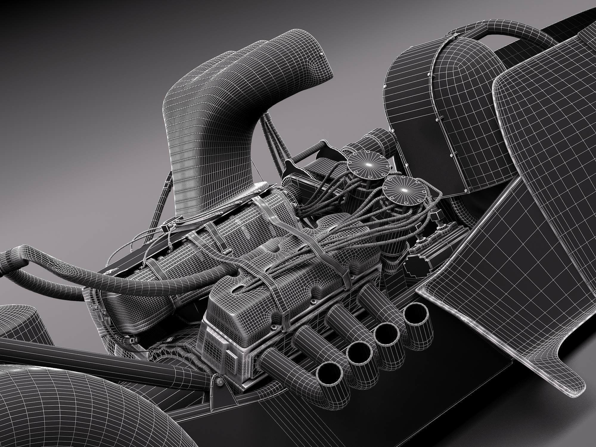 Top Fuel Dragster 3D model_13