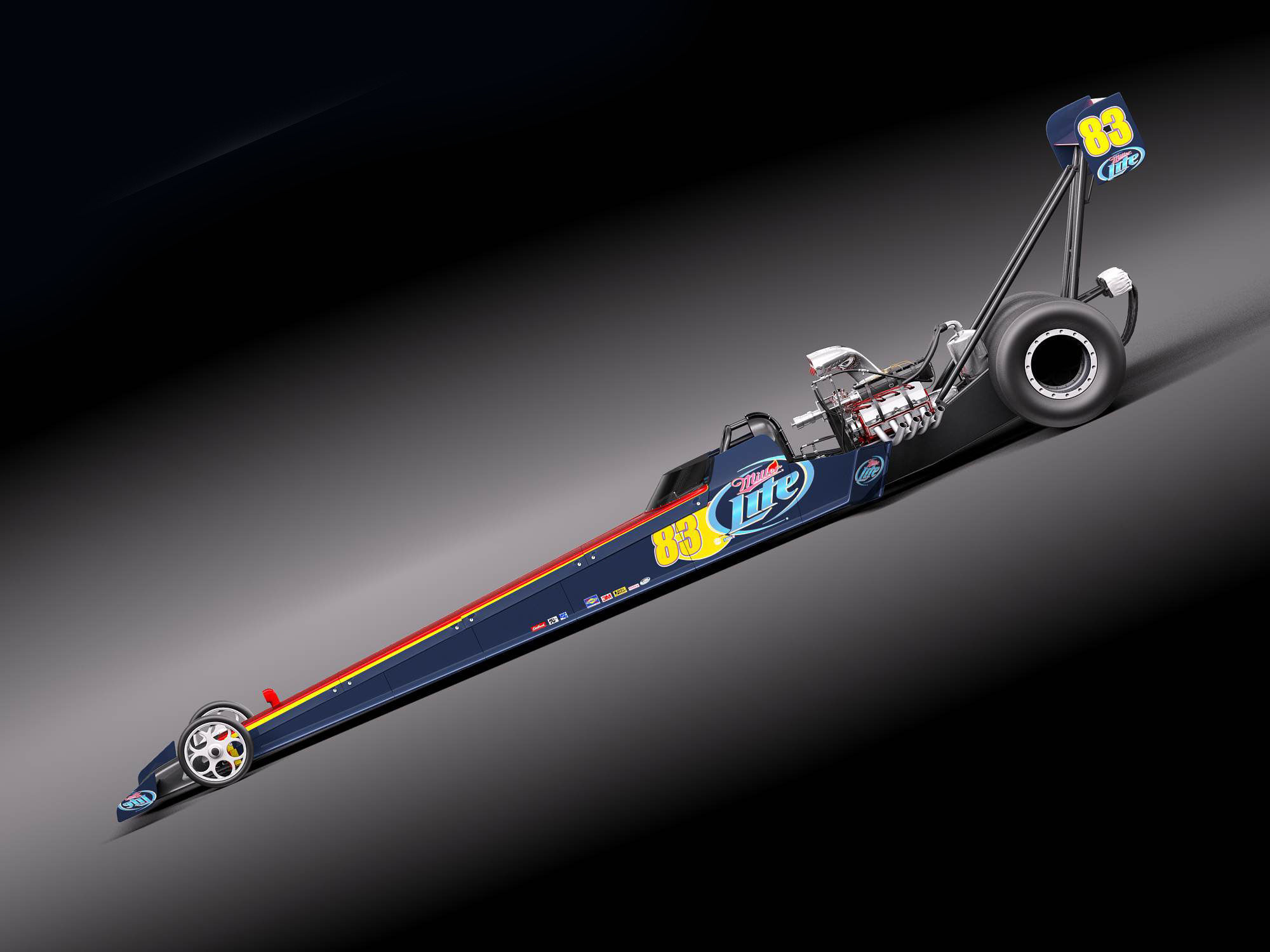 Top Fuel Dragster 3D model_7