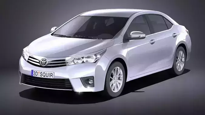 Toyota Corolla EU-Version 2016 VRAY 3D model