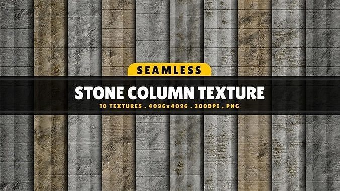 Texture Pack Seamless Stone Column Vol 01 Texture
