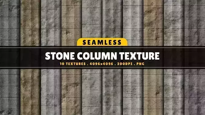 Texture Pack Seamless Stone Column Vol 01