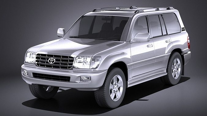 Toyota Land Cruiser J100 1997 2007 VRAY 3D model