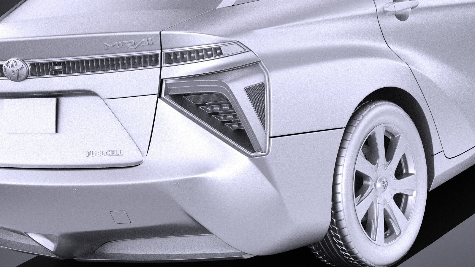Toyota Mirai 2018 VRAY 3D model_10