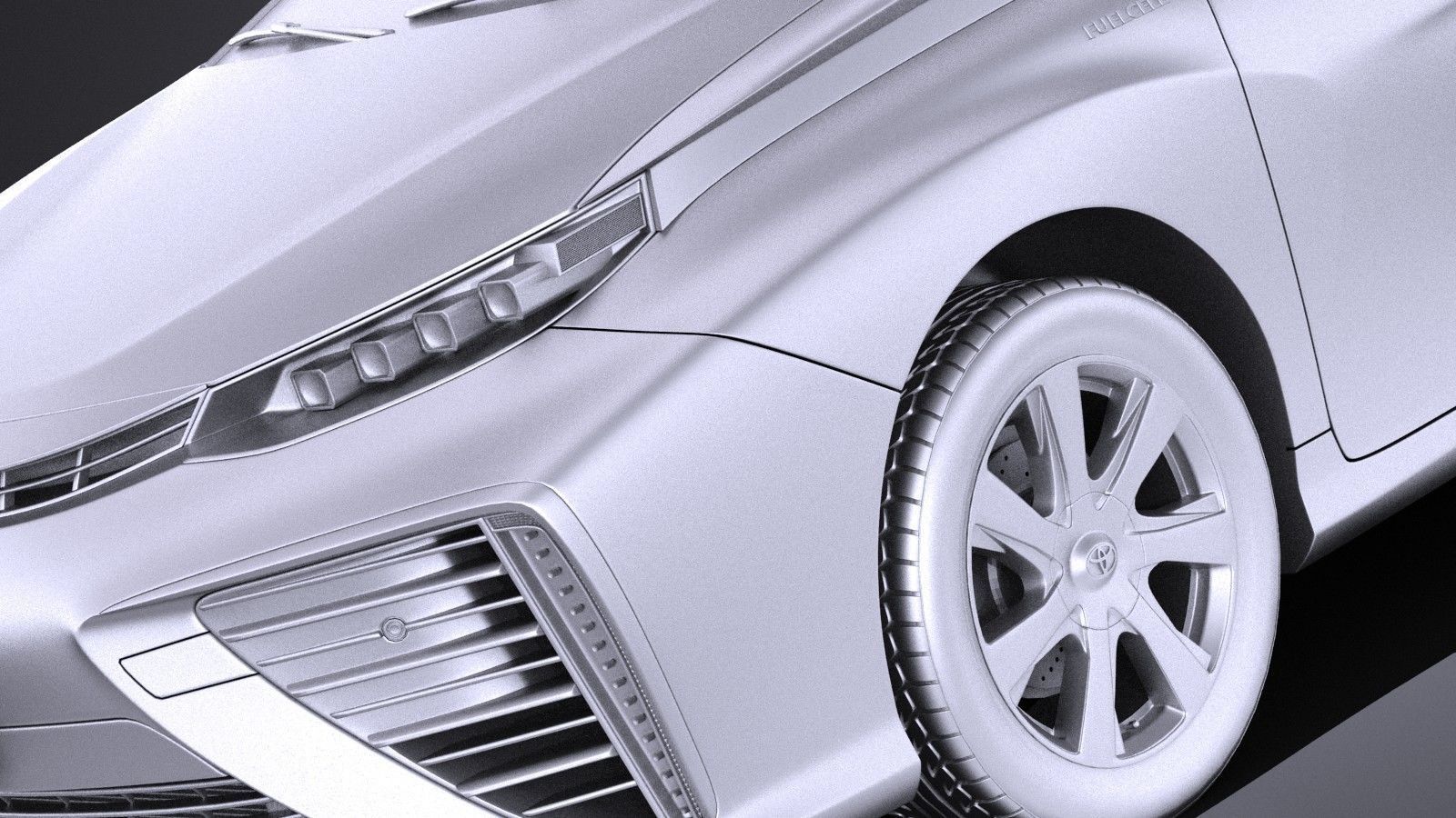 Toyota Mirai 2018 VRAY 3D model_9