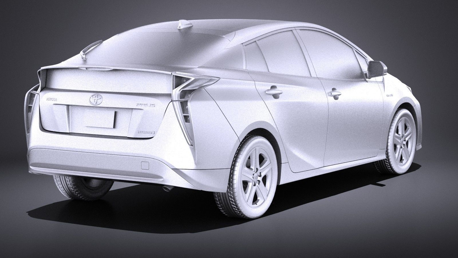 Toyota Prius 2018 VRAY 3D model_11