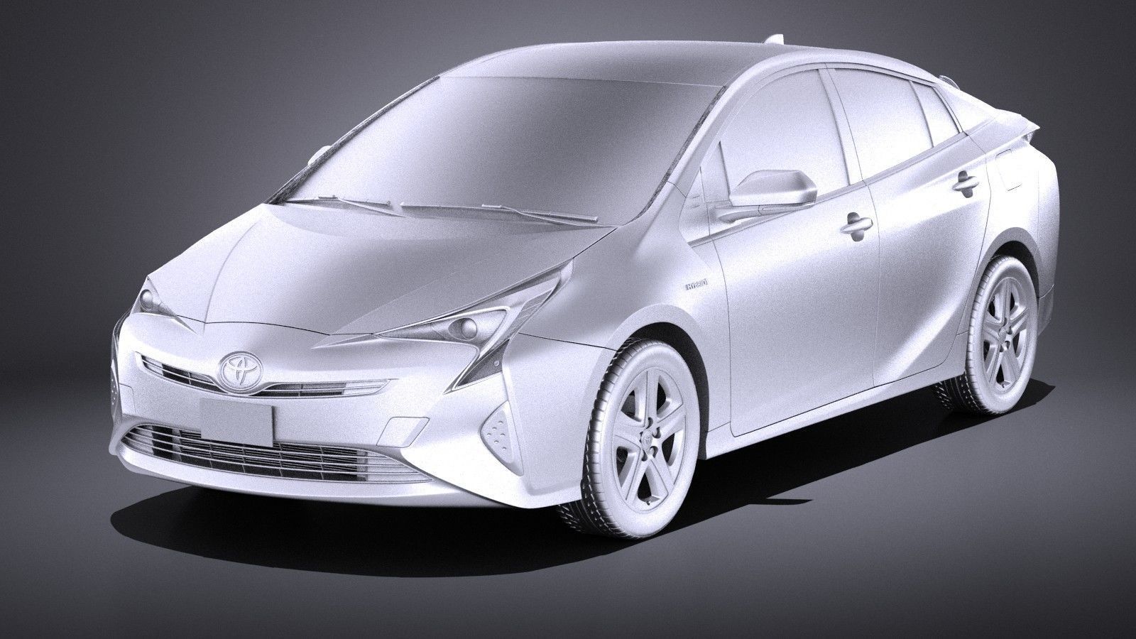 Toyota Prius 2018 VRAY 3D model_8