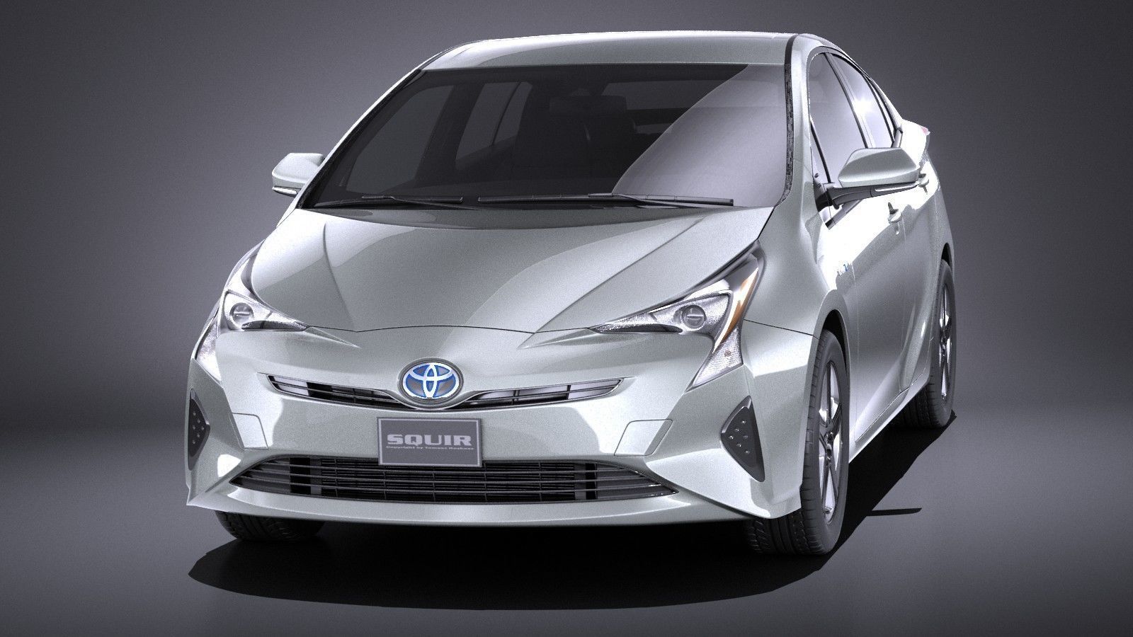 Toyota Prius 2018 VRAY 3D model_1