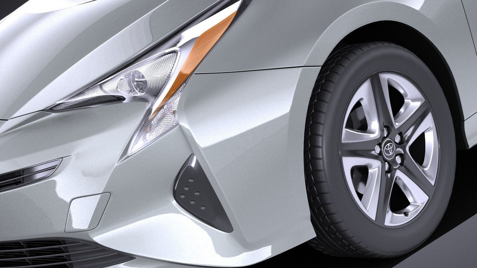 Toyota Prius 2018 VRAY 3D model_2
