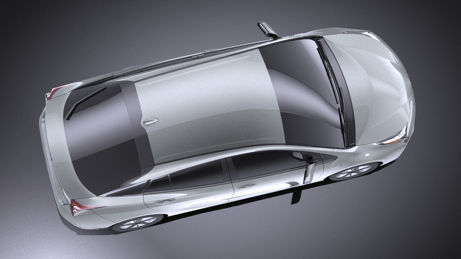 Toyota Prius 2018 VRAY 3D model_7