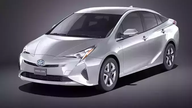Toyota Prius 2018 VRAY 3D model