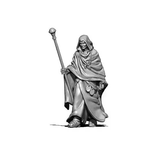 Wizard - Sorcerer - Hissar 35 mm scale - 3D print model 3D print model