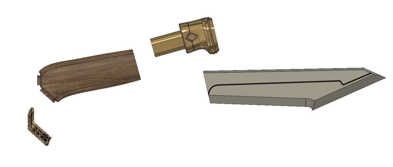 The Hobbit Filis hunting knife 3D print model_6