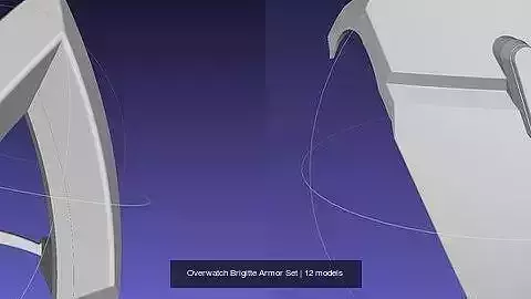 Overwatch Brigitte Armor Set 3D Model Collection