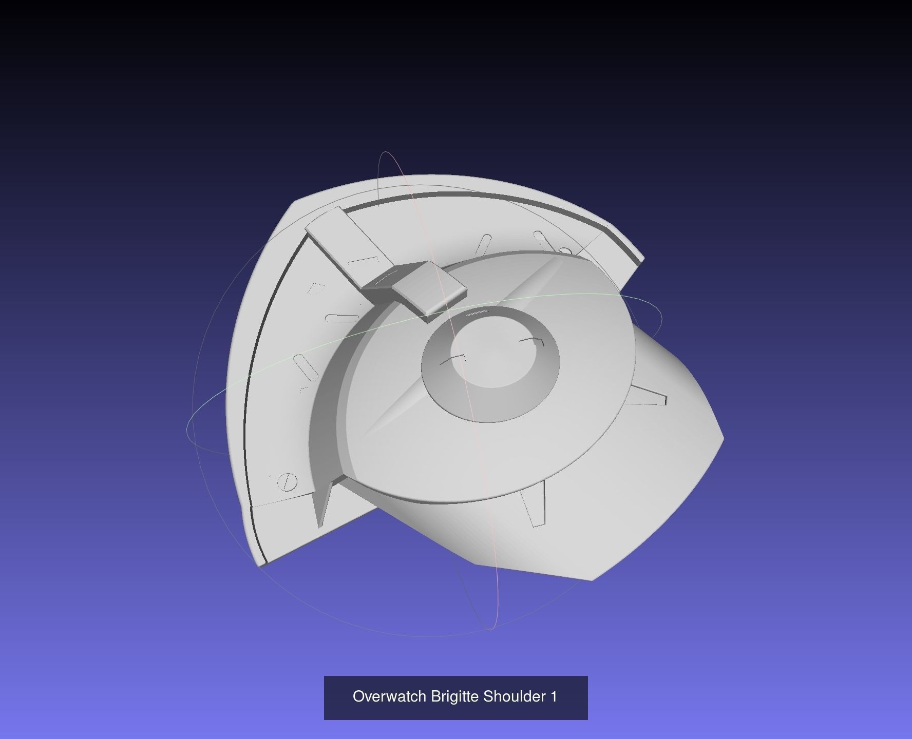 Overwatch Brigitte Armor Set 3D Model Collection_7