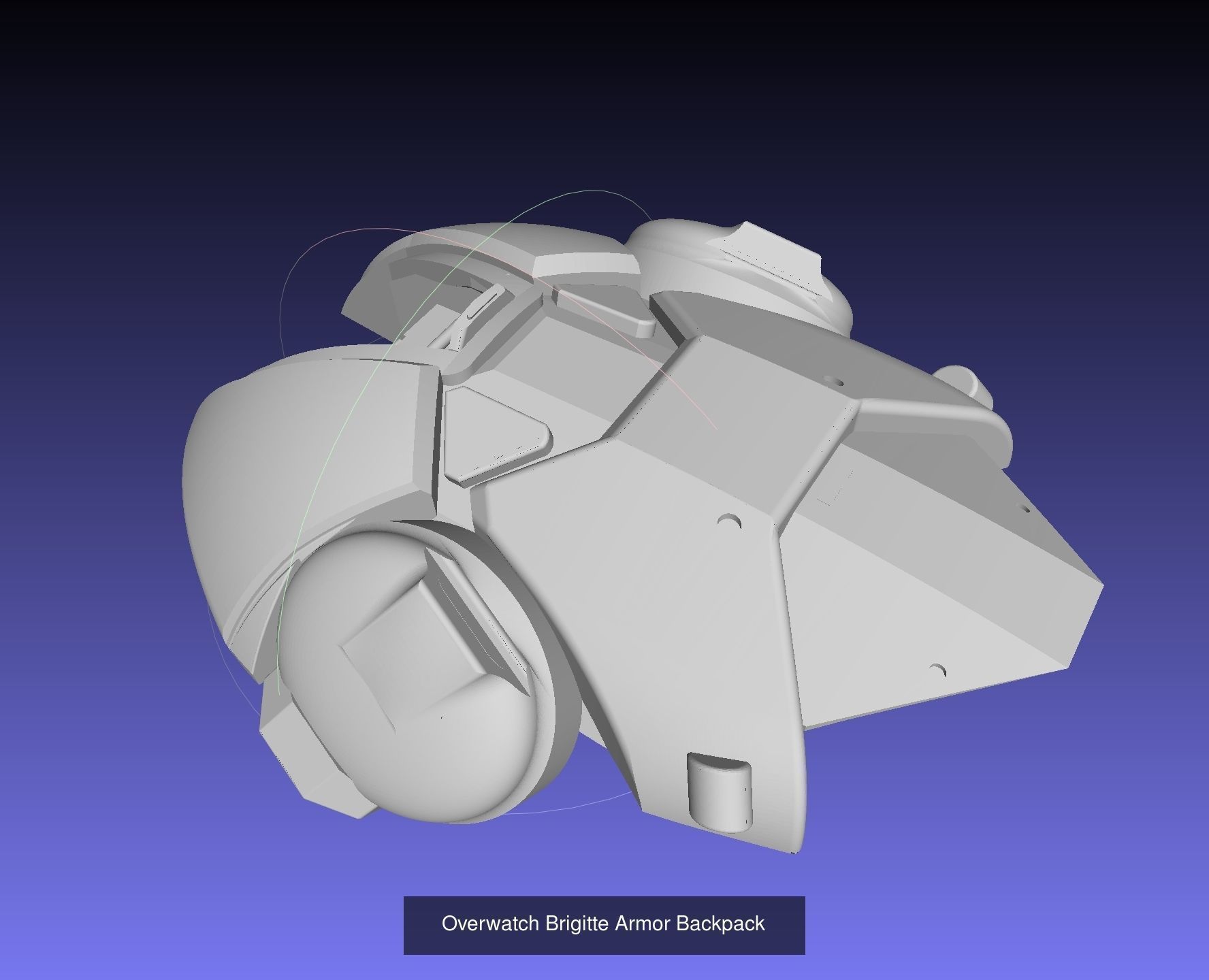 Overwatch Brigitte Armor Set 3D Model Collection_6