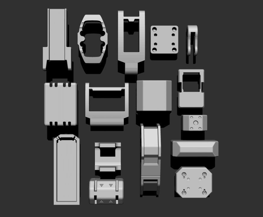 Basic Kit-Bash Vol2 Free 3D model_2