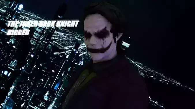 The Joker Dark knight Heath Ledger  3D model