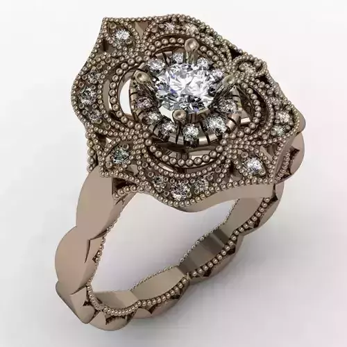 Fantasy ring with pattern