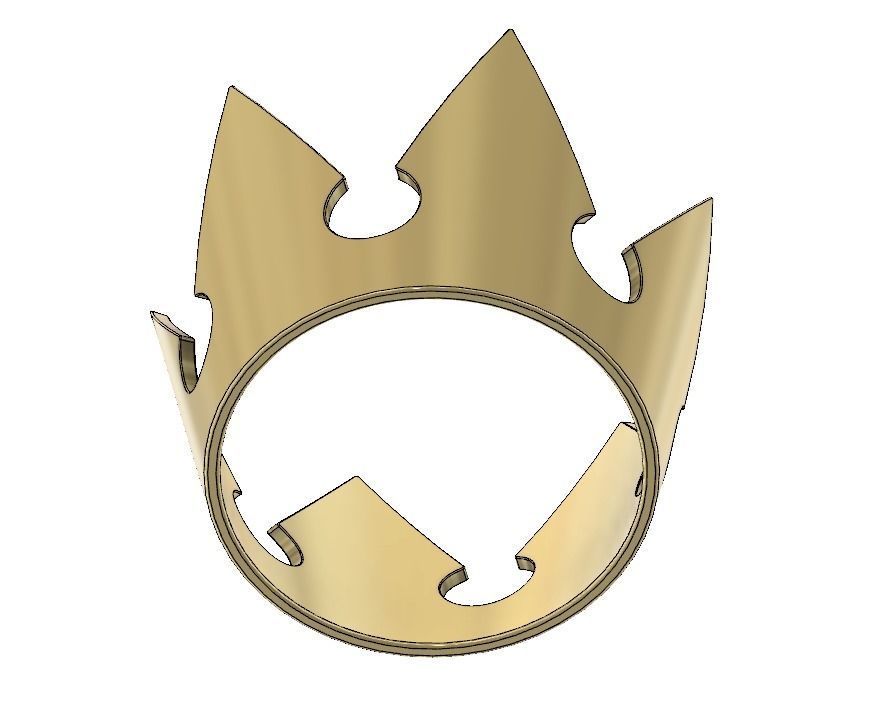Sora Kingdom Hearts Crown 3D print model_8