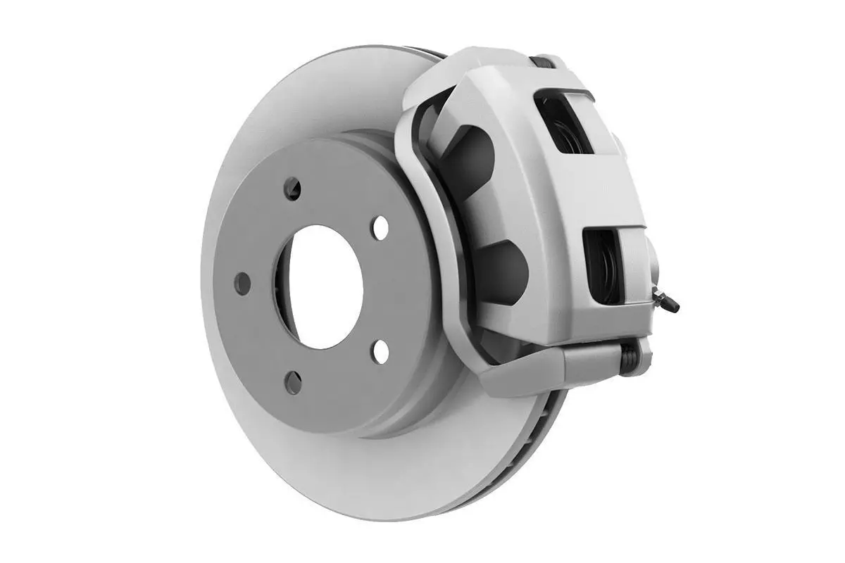 CAR DISC BRAKE DUAL PISTON 3D model_0