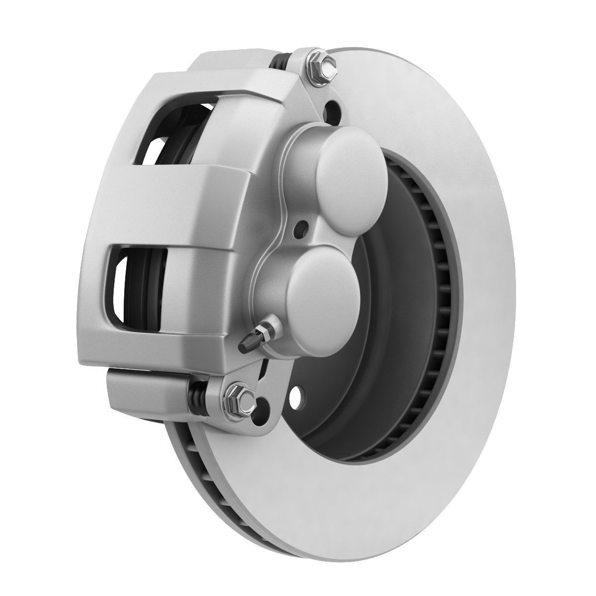 CAR DISC BRAKE DUAL PISTON 3D model_3