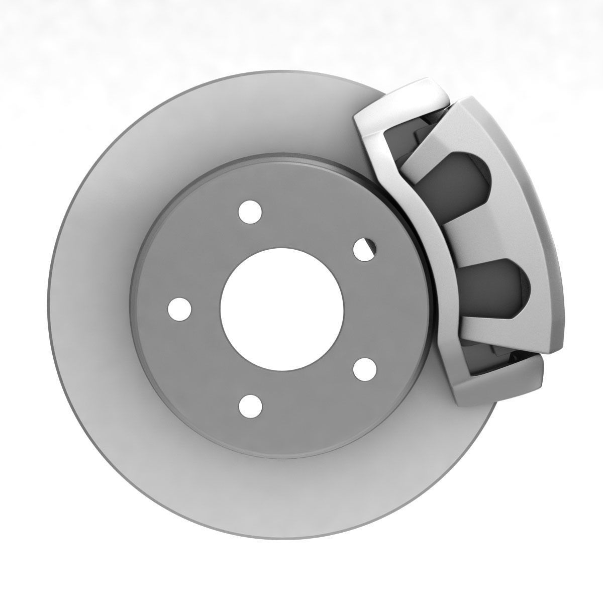 CAR DISC BRAKE DUAL PISTON 3D model_5