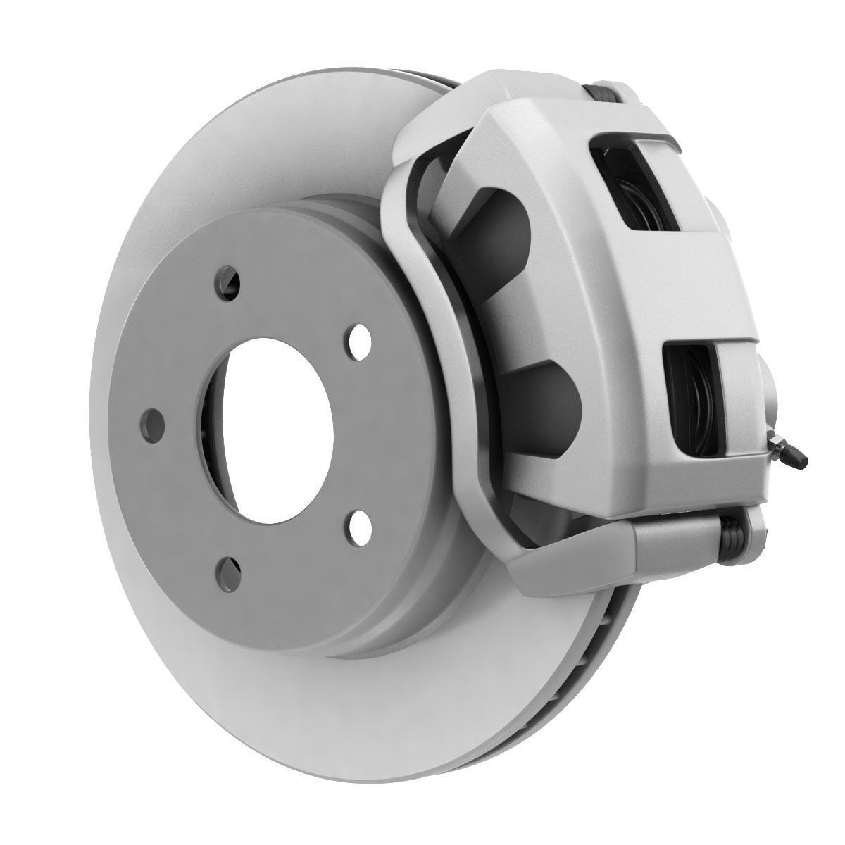 CAR DISC BRAKE DUAL PISTON 3D model_1