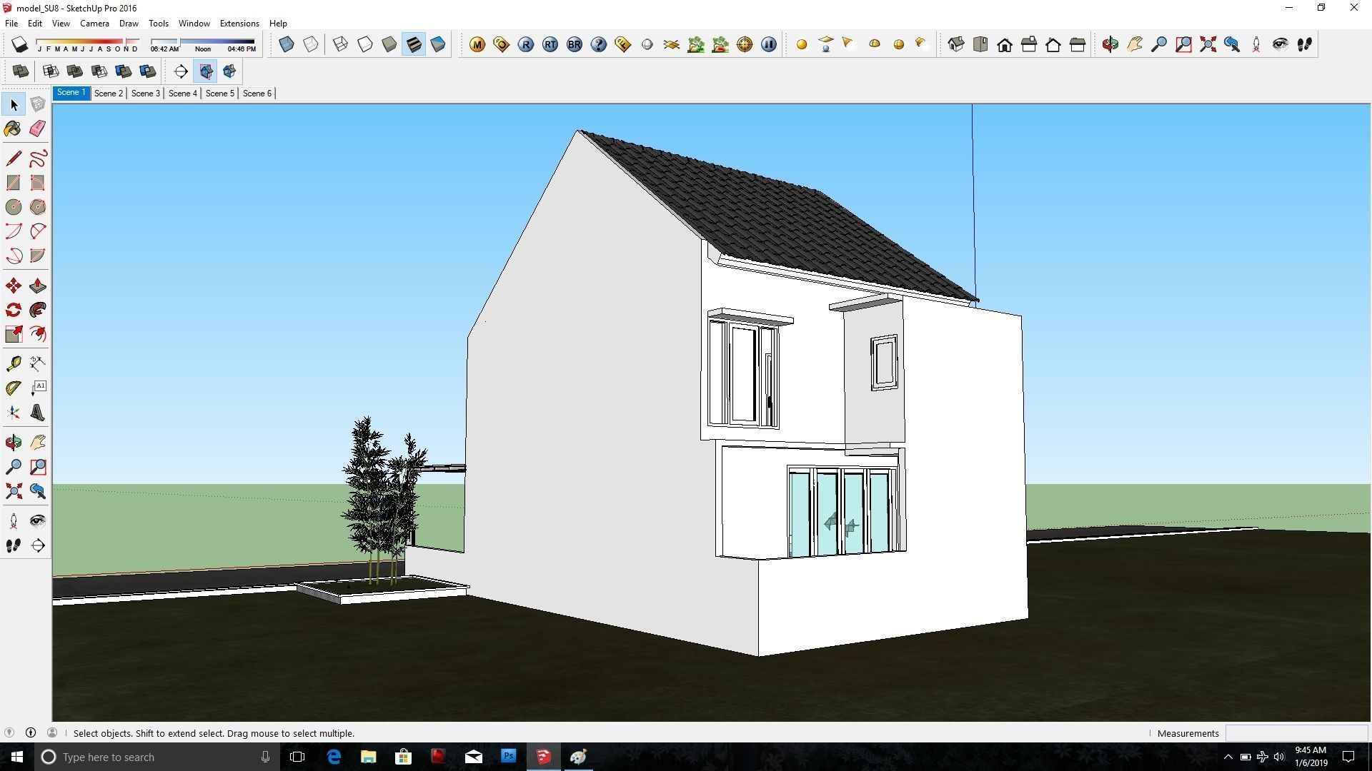 Tropcial house  3D model_8