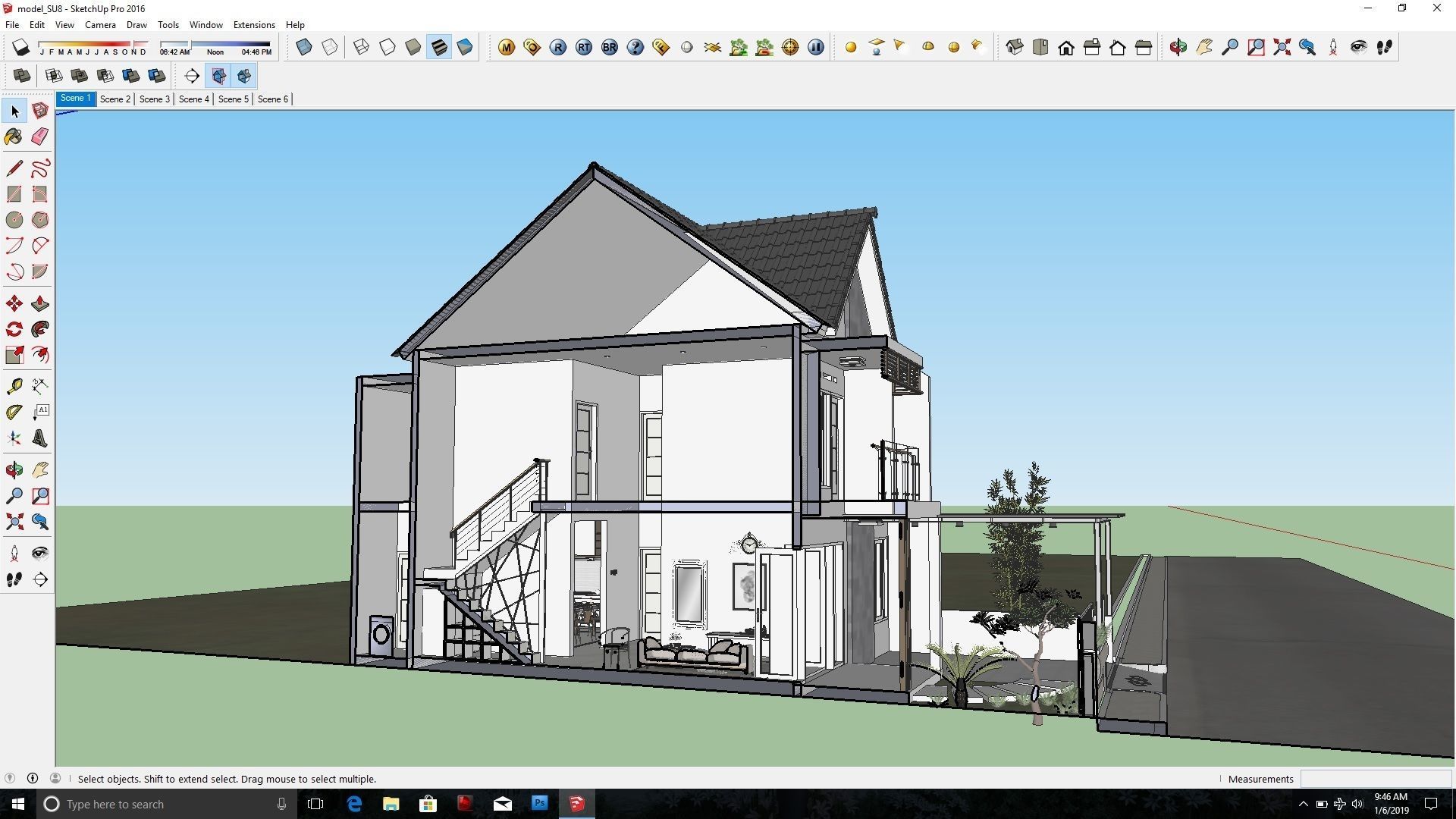 Tropcial house  3D model_11
