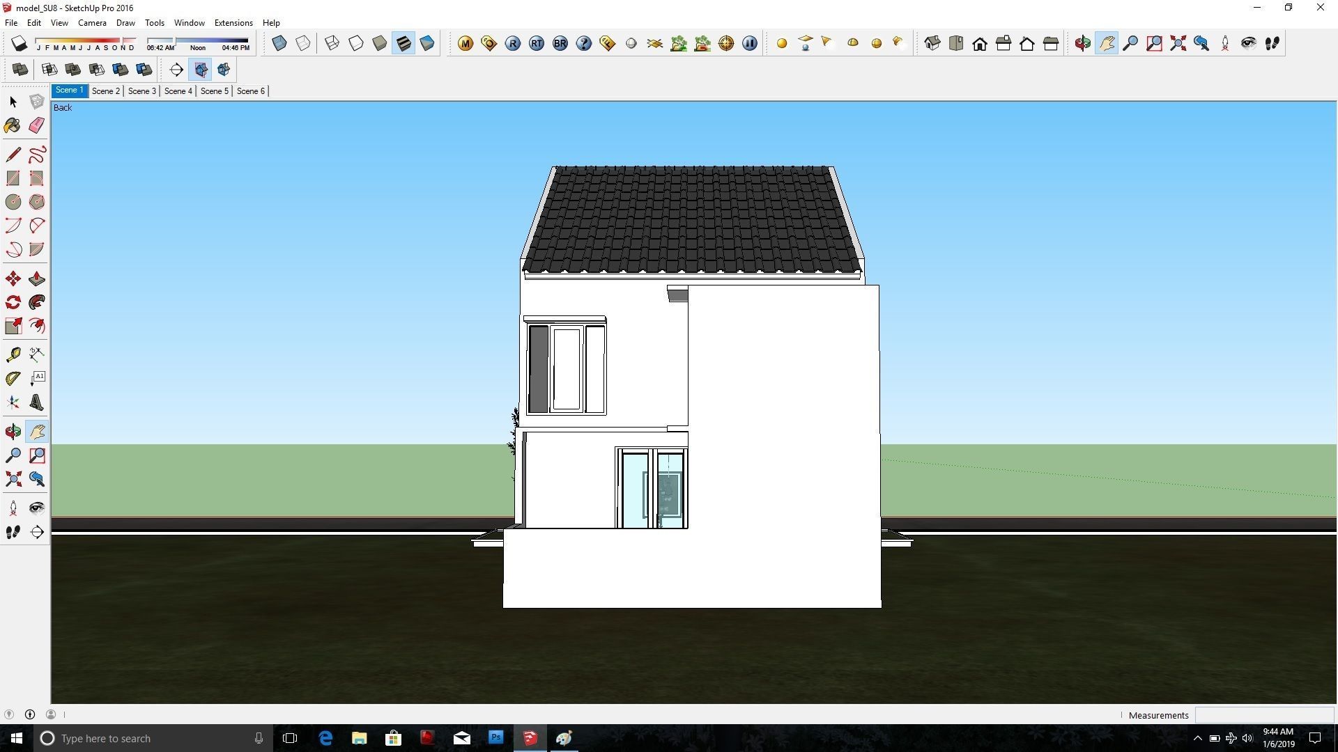 Tropcial house  3D model_7