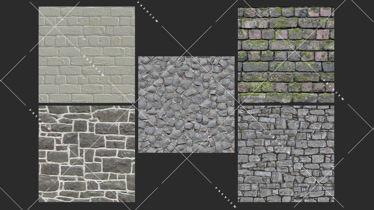 Texture Pack Seamless Medieval Stone Vol 01 Texture_1
