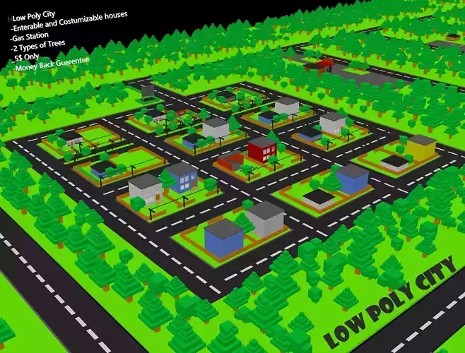 Low Poly Residence minecraft map