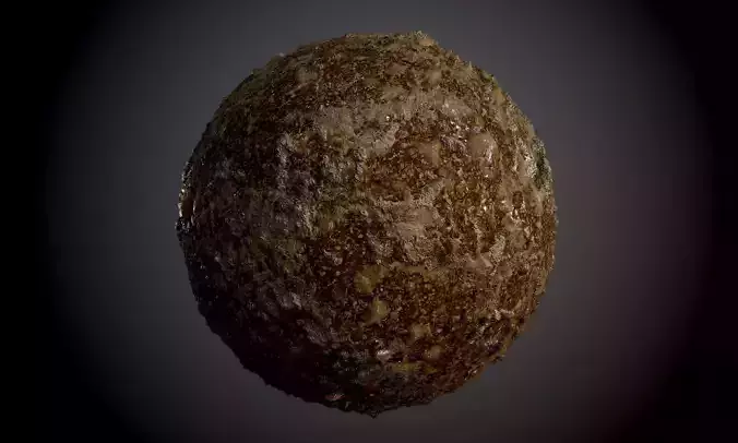 Stones Muddy Soil Ground Seamless PBR Texture