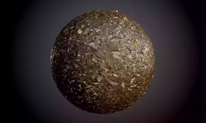 Muddy Stones Soil Ground Seamless PBR Texture