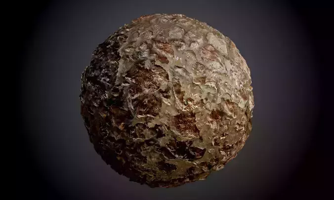 Muddy Stones Ground Seamless PBR Texture